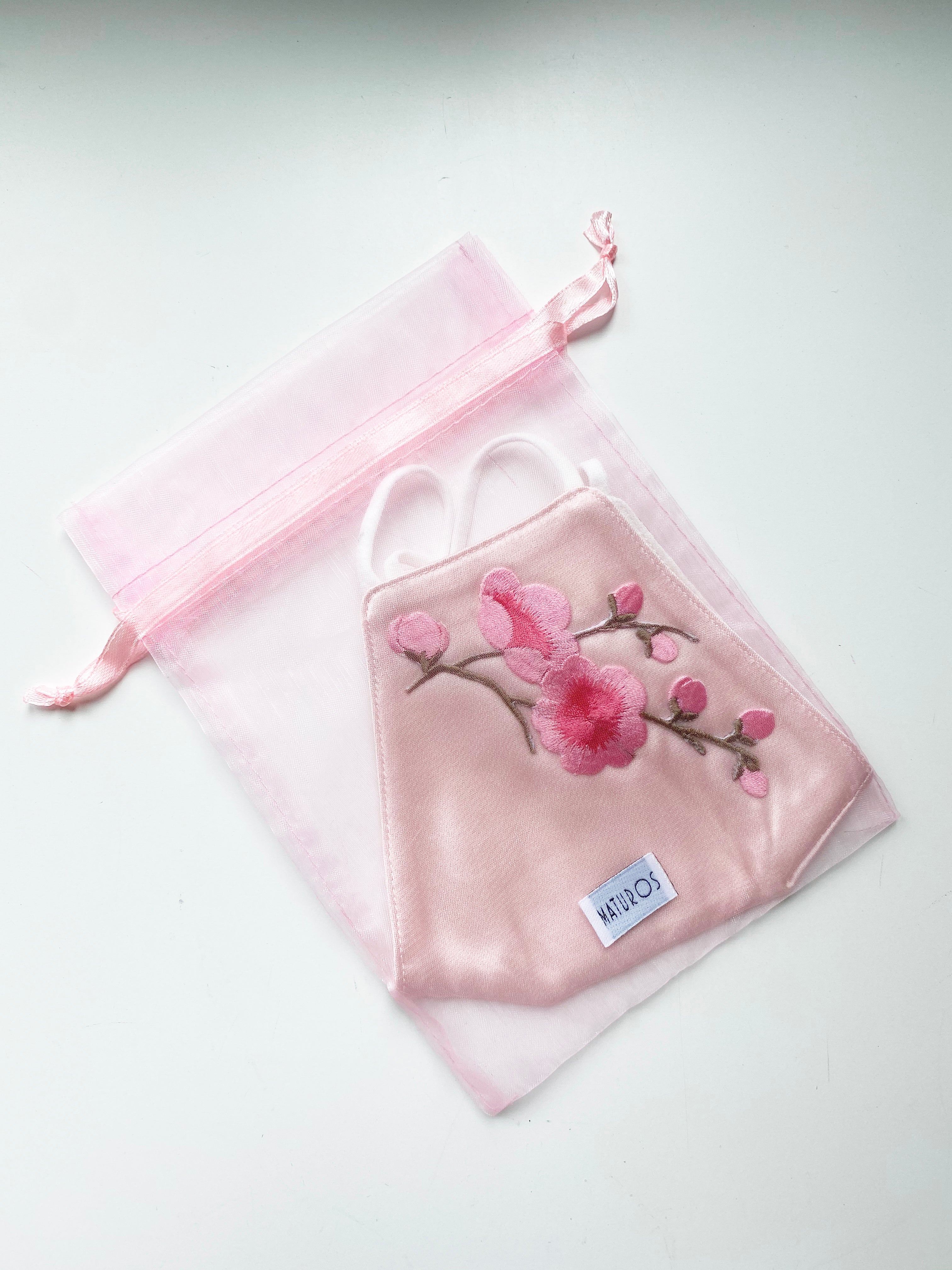 Applique Face Mask- Cherry Blossom | Maturos New York